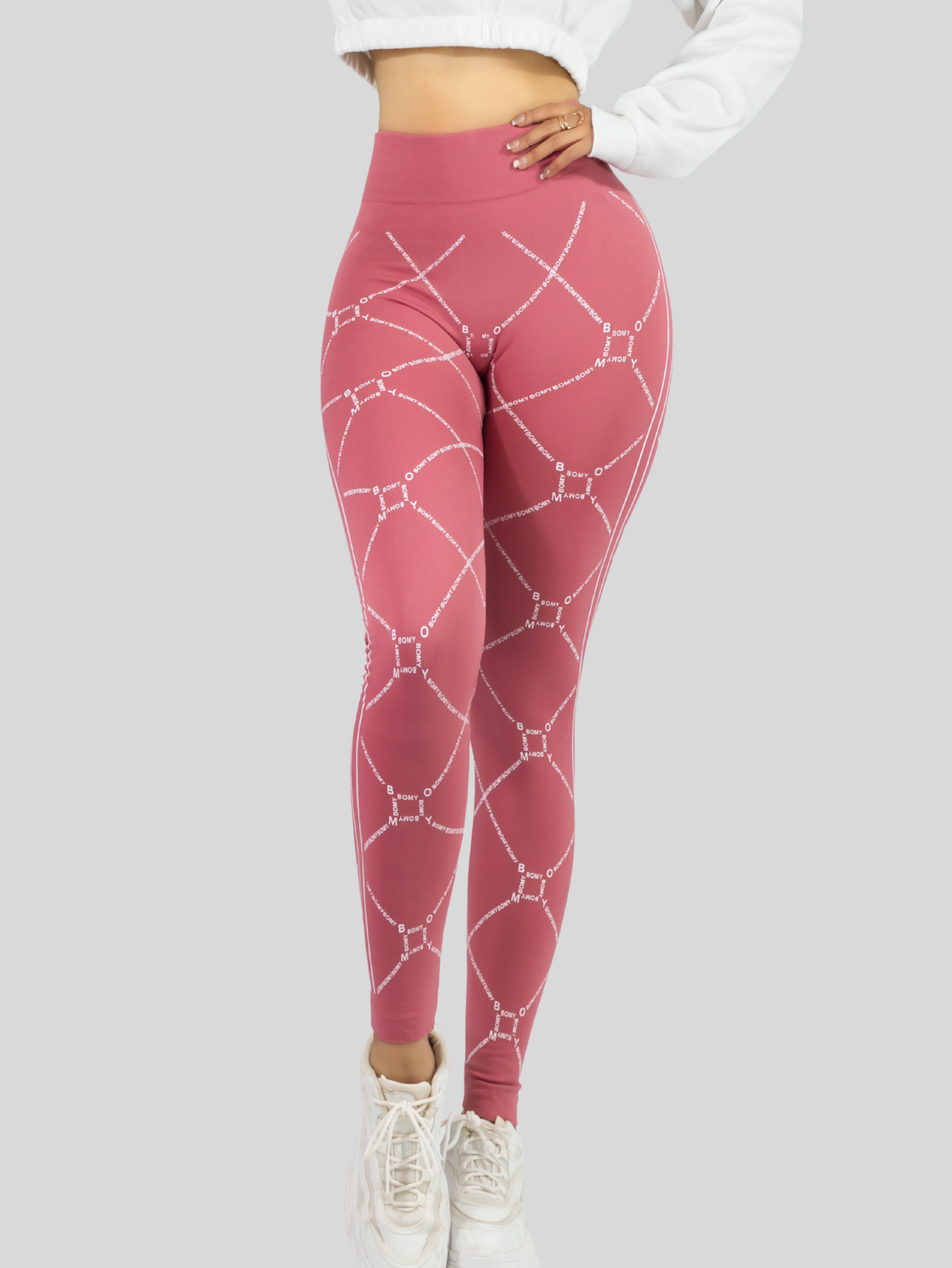 Foto 7 pulgar | Leggins Mujer Legging Mallones Lic-010 Rosa Mallas Térmicas Mayon