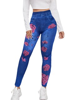 Foto 1 | Leggings Azul para Mujer