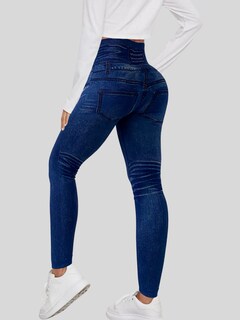 Foto 3 | Leggings Estilo Mezclilla Lic-055-2 Azul D15 para Mujer