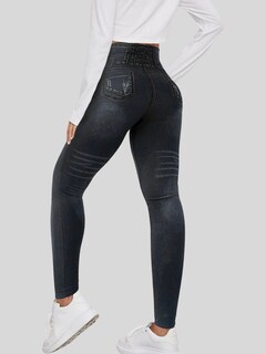 Foto 3 | Leggings Negros para Mujer