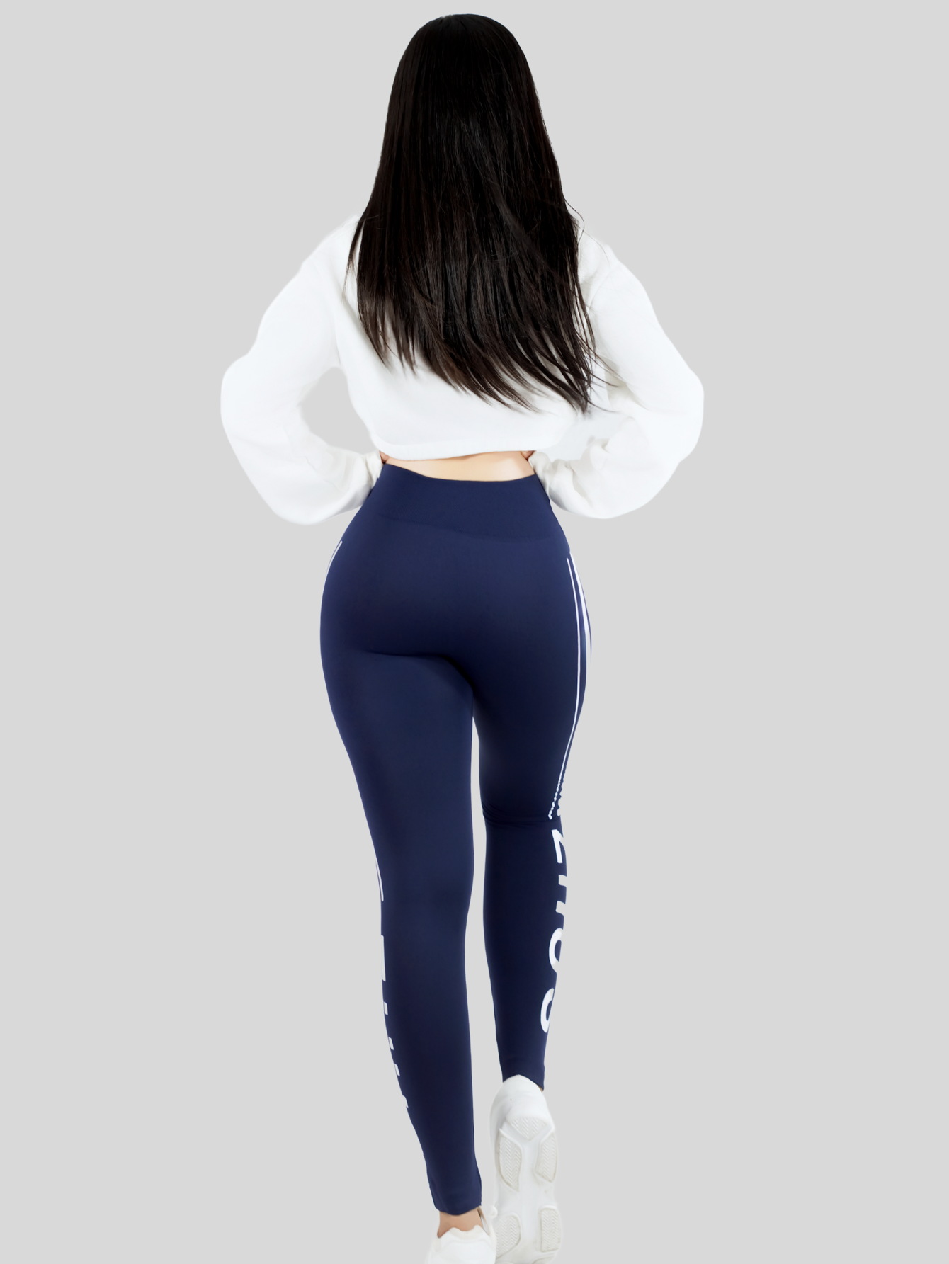 Foto 4 pulgar | Legging De Dama Stretch Mallas Deportivas Lic-0192 Marino Mallones De Mujer