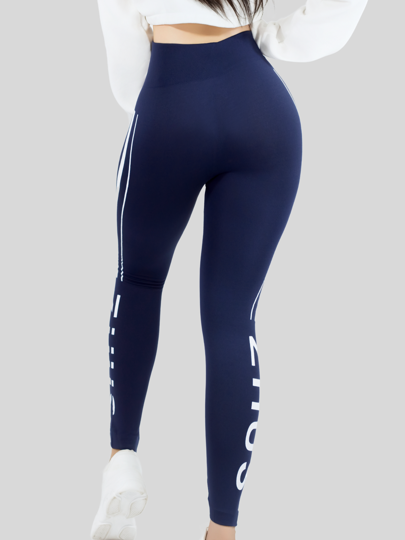 Foto 6 pulgar | Legging De Dama Stretch Mallas Deportivas Lic-0192 Marino Mallones De Mujer