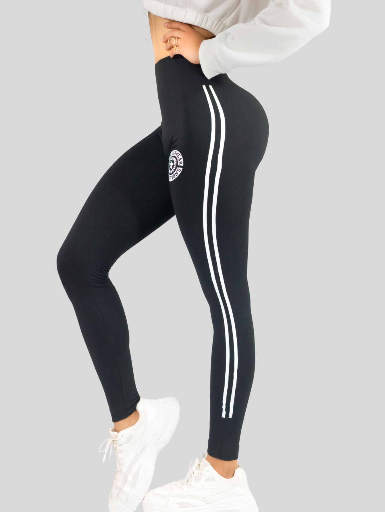 Foto 5 pulgar | Leggins Mujer Legging Mallones Lic-053 Marino Negro Térmicas Mayon