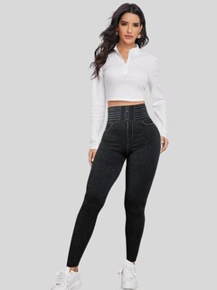 Foto 2 | Leggings Negros para Mujer