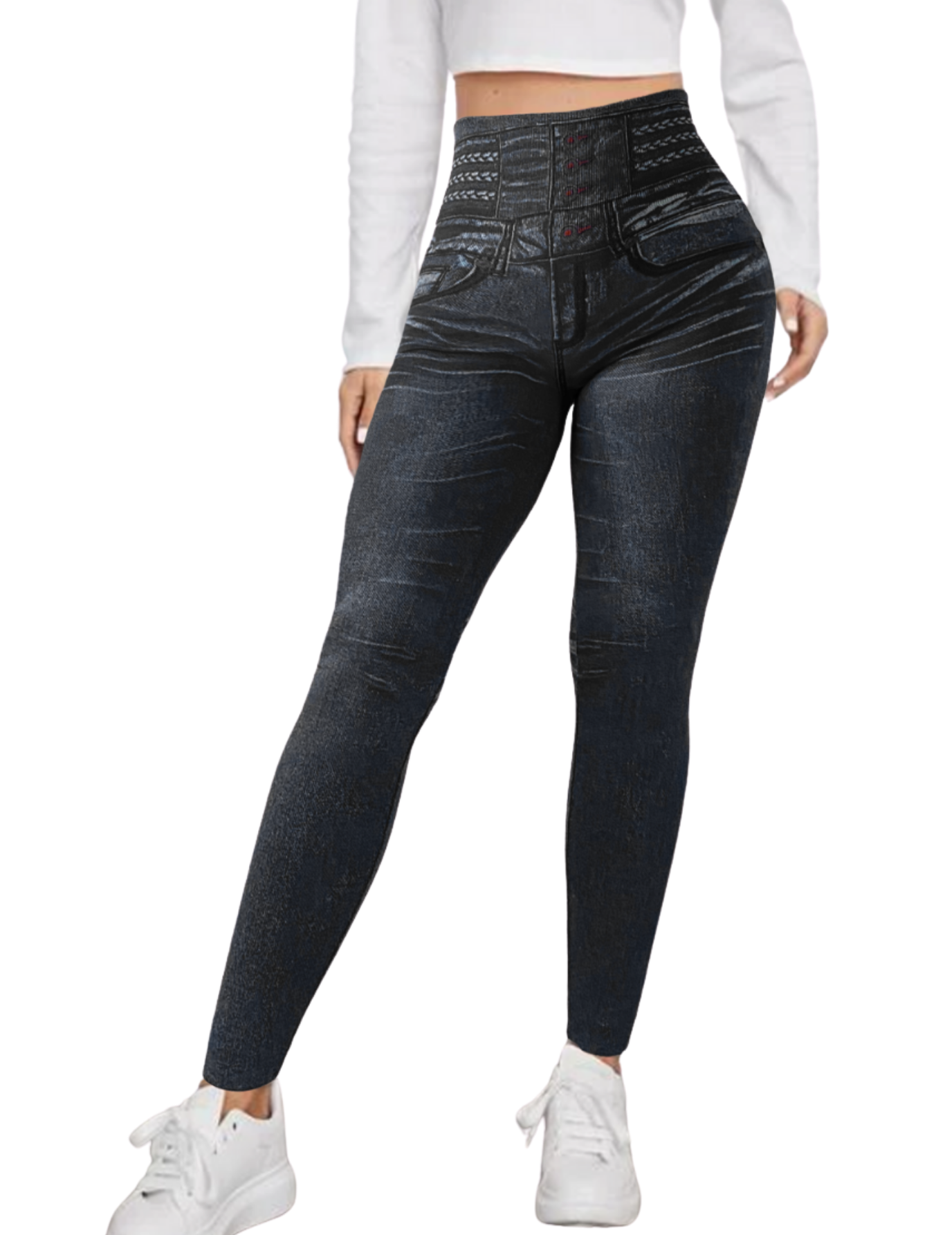 Leggings Lic-055-2 Negro para Mujer