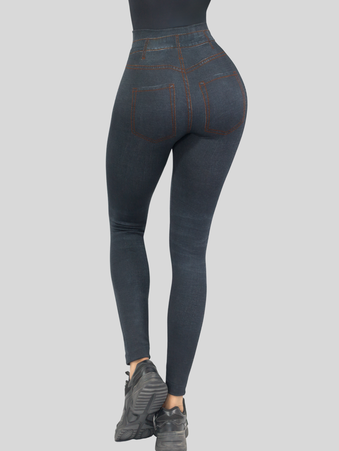 Foto 6 pulgar | Leggings Negros para Mujer