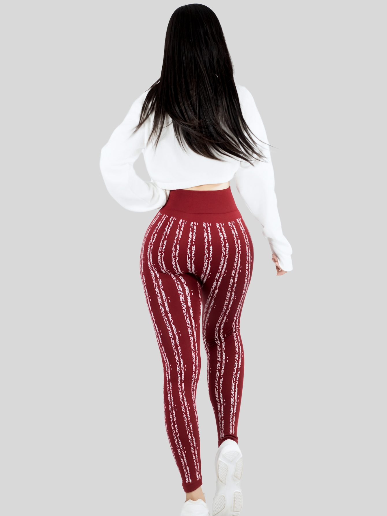 Foto 4 pulgar | Leggins De Mujer Mallones Dama Lic-0186 Vino Mallas Deportivas O Casuales