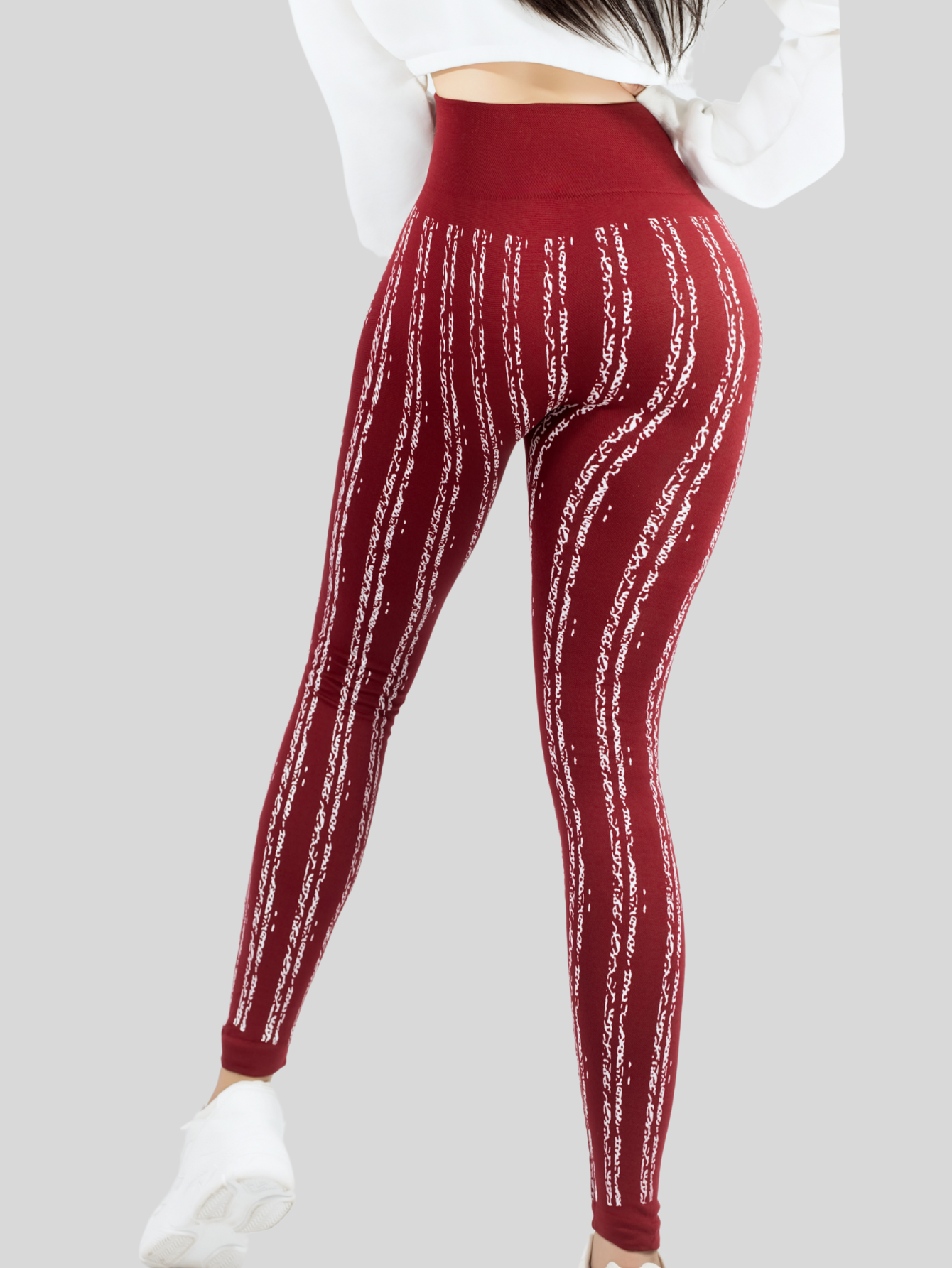 Foto 6 pulgar | Leggins De Mujer Mallones Dama Lic-0186 Vino Mallas Deportivas O Casuales