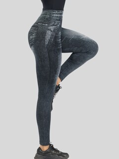 Foto 4 | Leggings Negros para Mujer