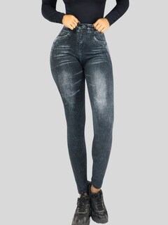 Foto 6 | Leggings Negros para Mujer