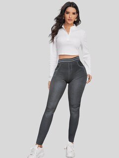 Foto 2 | Leggings Negros para Mujer