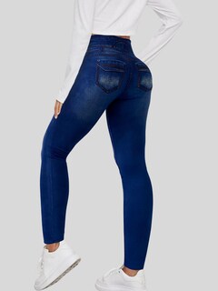 Foto 3 | Leggings Azul para Mujer