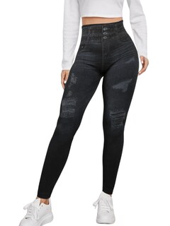 Foto 1 | Leggings Negros para Mujer
