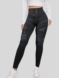 Foto 4 | Leggings Negros para Mujer