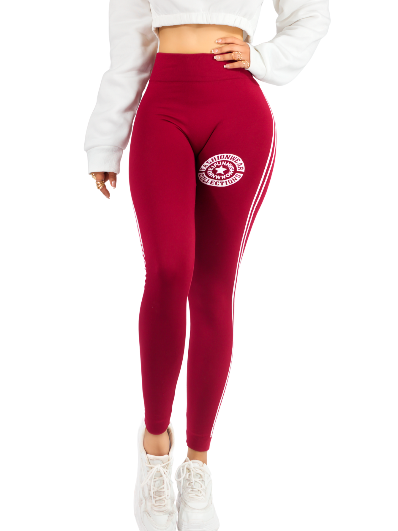 Leggins Mujer Legging Mallones Lic-053 Vino Mallas Térmicas Mayon