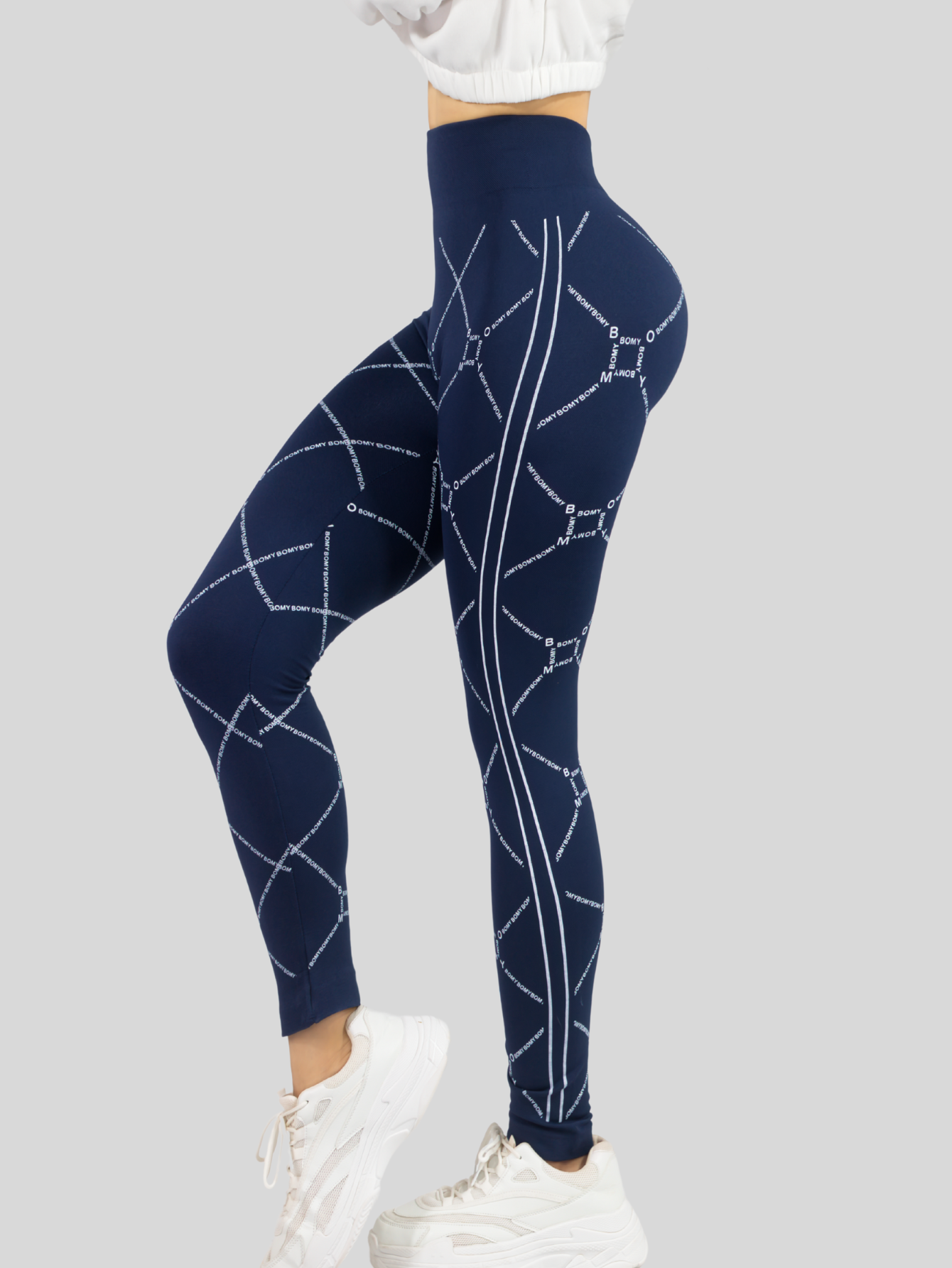 Foto 5 pulgar | Leggins Mujer Legging Mallones Lic-010 Marino Mallas Térmicas Mayon