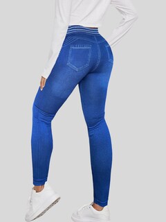 Foto 3 | Leggings Azules para Mujer