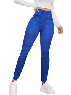 Foto 1 | Leggings Estilo Mezclilla Lic-055-2 Azul D2 para Mujer