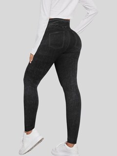 Foto 3 | Leggings Negros para Mujer