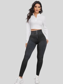Foto 2 | Leggings Negros para Mujer