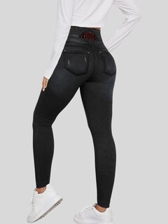 Foto 3 | Leggings Negros para Mujer