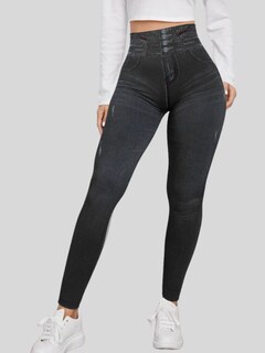 Foto 4 | Leggings Negros para Mujer