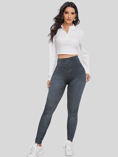 Foto 2 | Leggings Negros para Mujer