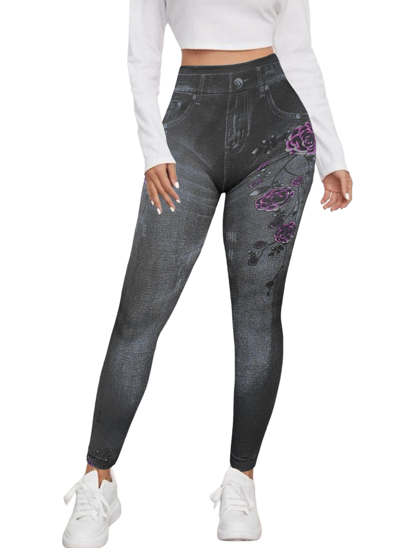 Leggings Lic-055-2 Negro para Mujer