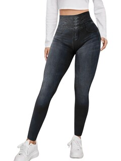 Foto 1 | Leggings Lic-055-2 Negro para Mujer