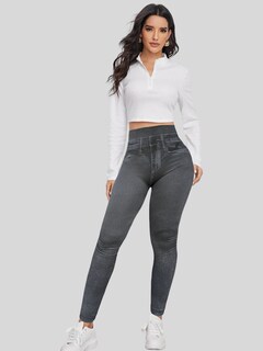 Foto 2 | Leggings Negros para Mujer