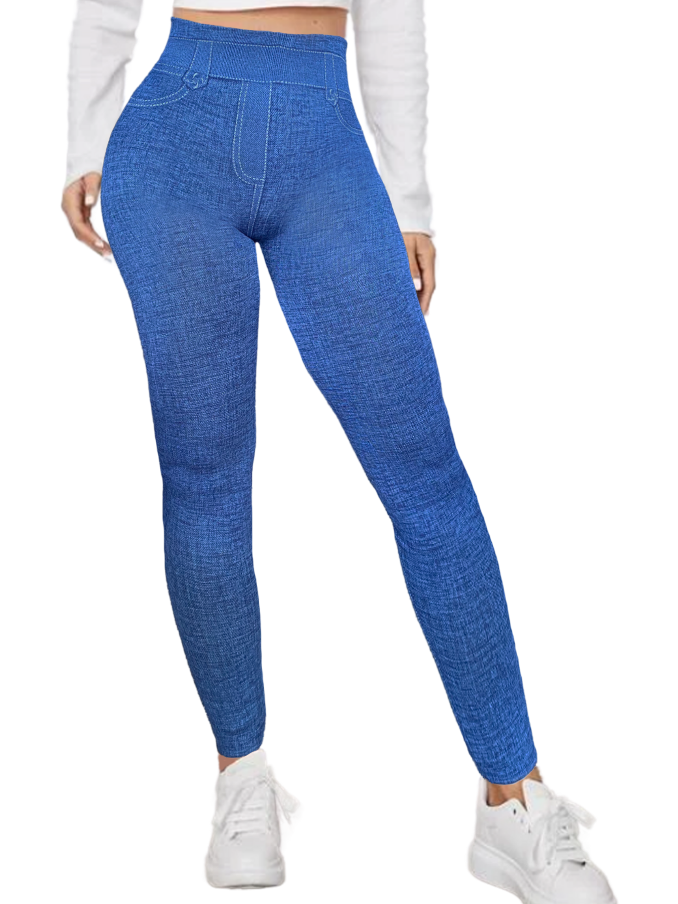 Leggings Lic-055-2 Azul para Mujer