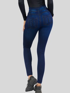 Foto 5 | Leggings Azules para Mujer