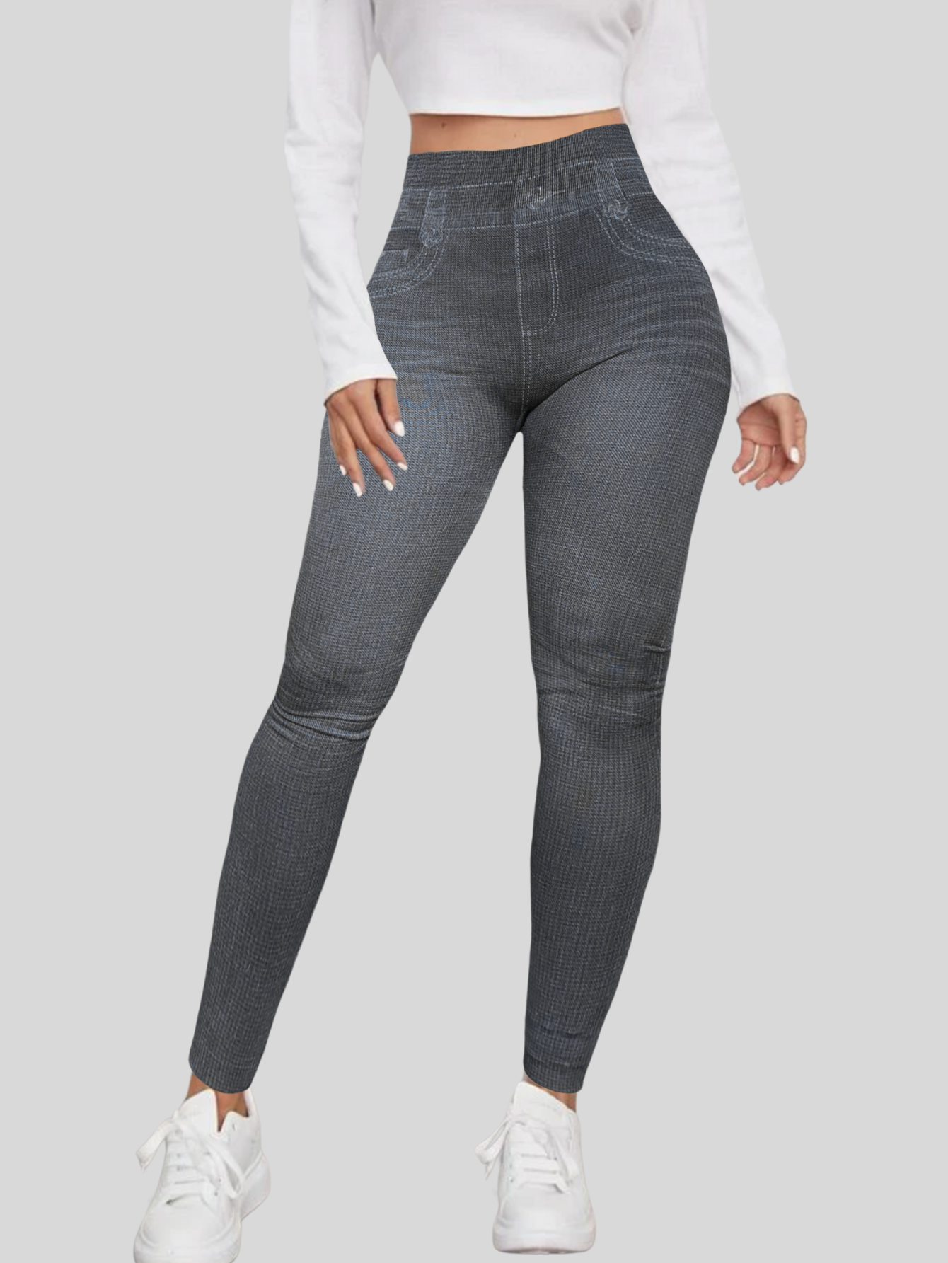 Foto 5 pulgar | Leggings Negros para Mujer