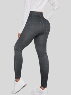 Foto 3 | Leggings Estilo Mezclilla Lic-055-2 Negro D6 para Mujer