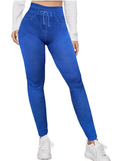 Foto 1 | Leggings Lic-055-2 Azul para Mujer