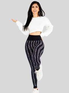 Foto 2 | Leggins De Mujer Mallones Dama Lic-0186 Negro Mallas Deportivas O Casuales