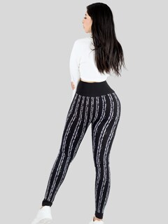 Foto 3 | Leggins De Mujer Mallones Dama Lic-0186 Negro Mallas Deportivas O Casuales