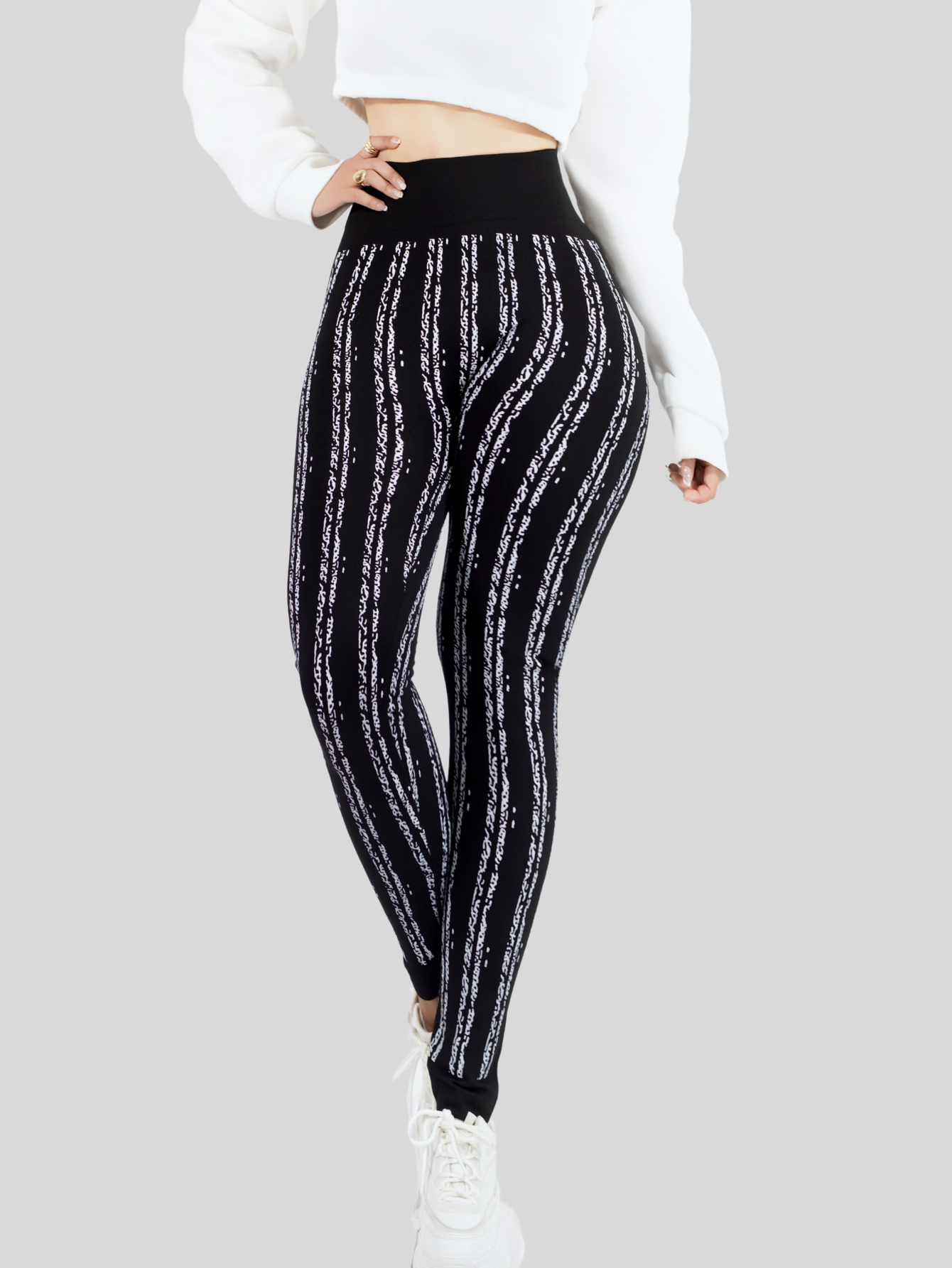 Foto 7 pulgar | Leggins De Mujer Mallones Dama Lic-0186 Negro Mallas Deportivas O Casuales