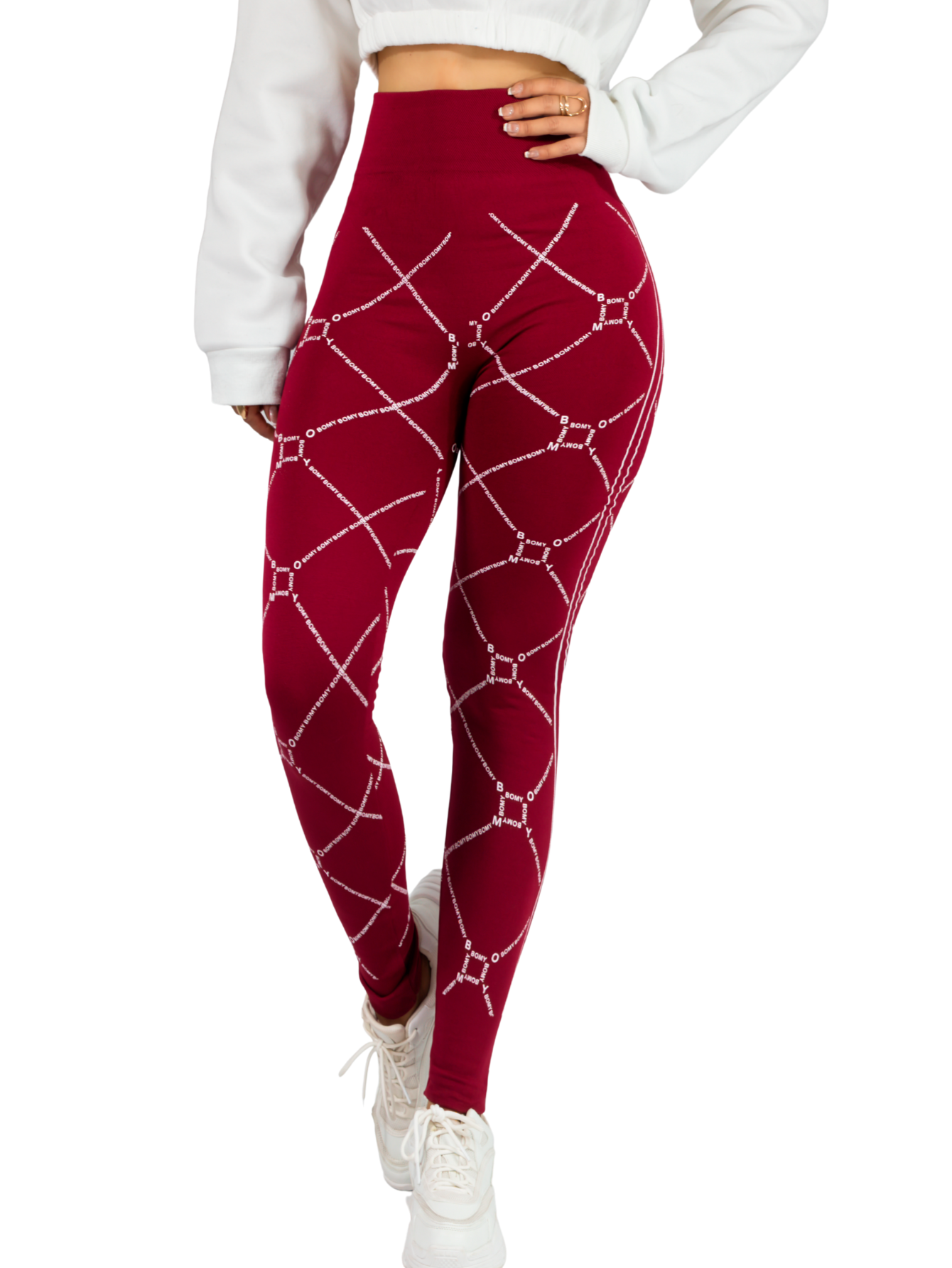 Leggins Mujer Legging Mallones Lic-010 Vino Mallas Térmicas Mayon