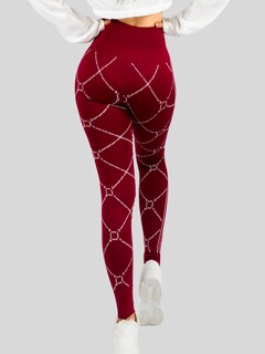 Foto 5 | Leggins Mujer Legging Mallones Lic-010 Vino Mallas Térmicas Mayon