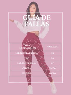 Foto 7 | Leggins Mujer Legging Mallones Lic-010 Vino Mallas Térmicas Mayon