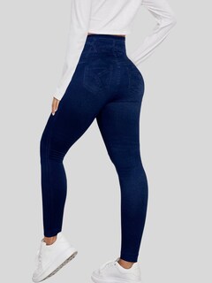 Foto 3 | Leggings Estilo Mezclilla Lic-055-2 Azul D19 para Mujer