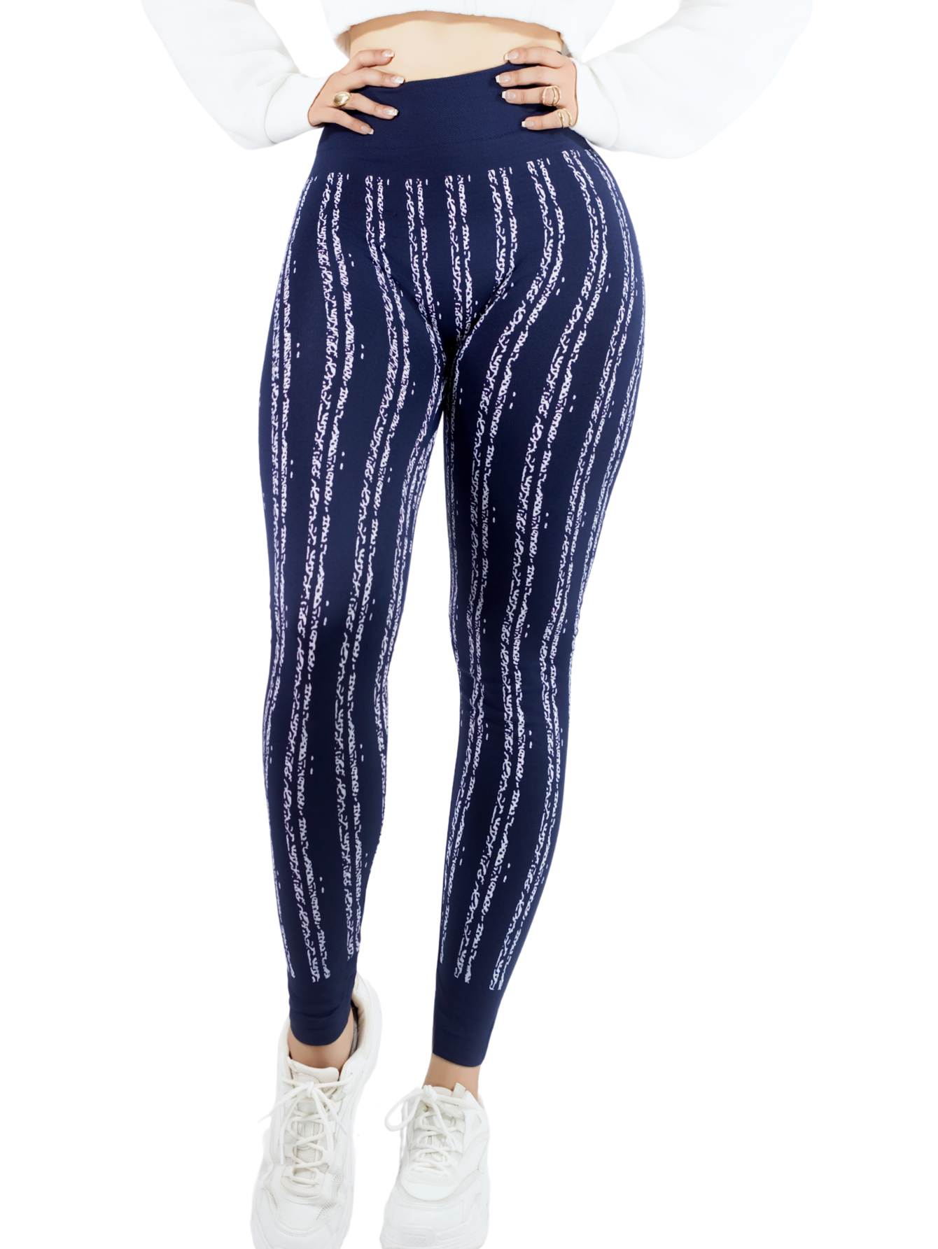 Leggins De Mujer Mallones Dama Lic-0186 Marino Mallas Deportivas O Casuales