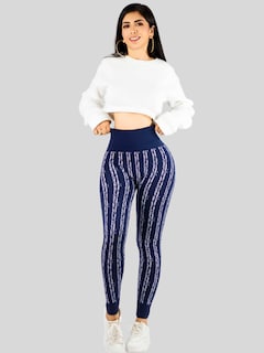 Foto 2 | Leggins De Mujer Mallones Dama Lic-0186 Marino Mallas Deportivas O Casuales