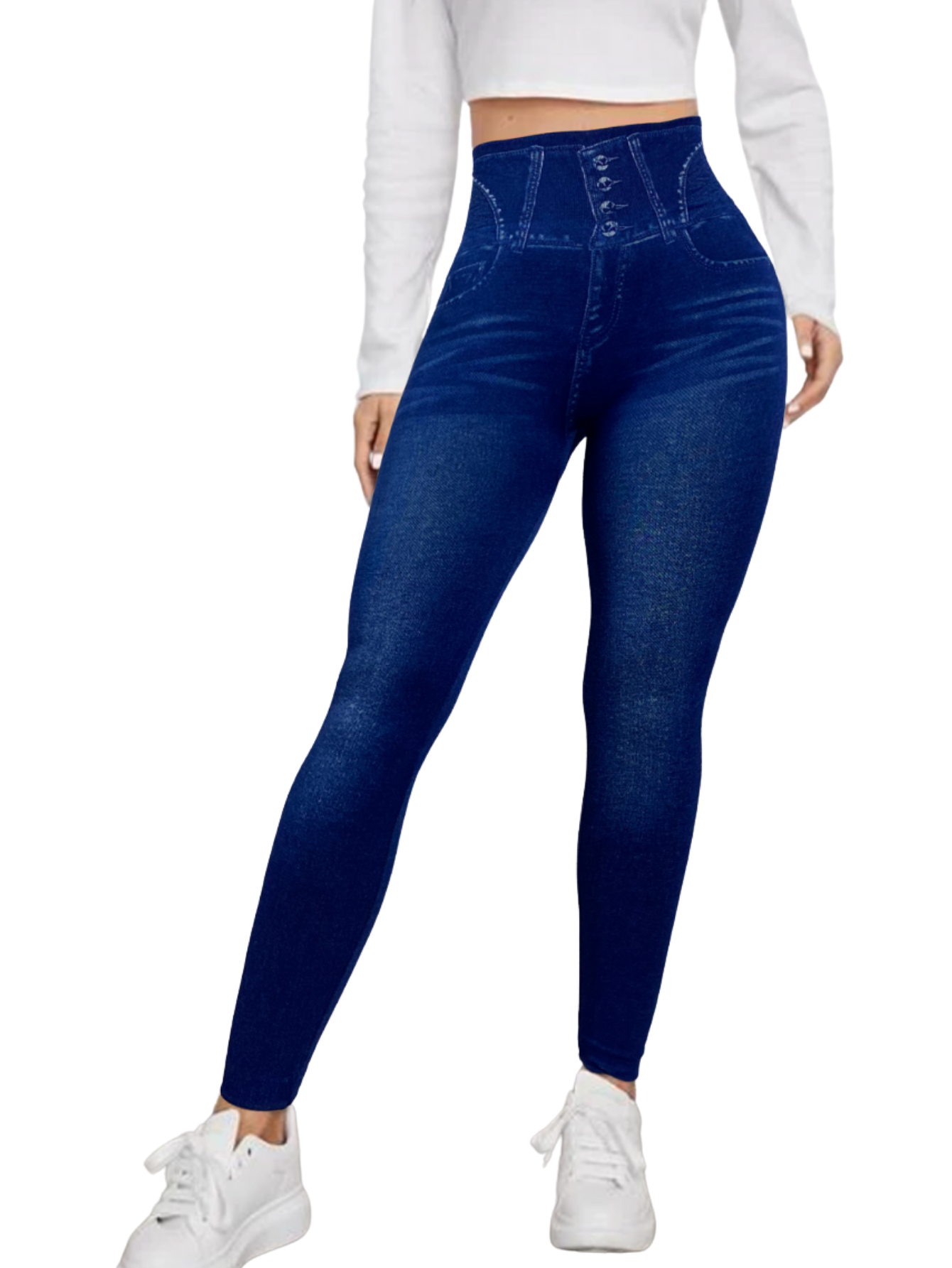 Leggings Lic-055-2 Azul para Mujer