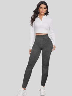 Foto 2 | Leggings Estilo Mezclilla Lic-055-2 Negro D3 para Mujer