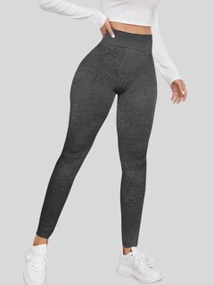 Foto 4 | Leggings Estilo Mezclilla Lic-055-2 Negro D3 para Mujer