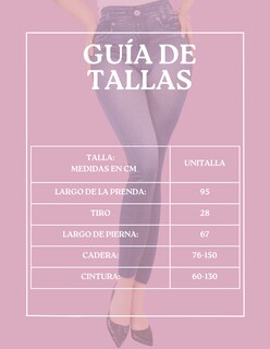Foto 5 | Leggings Estilo Mezclilla Lic-055-2 Negro D4 para Mujer