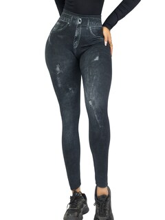 Foto 1 | Leggings Lic-055-2 Negros de Mujer