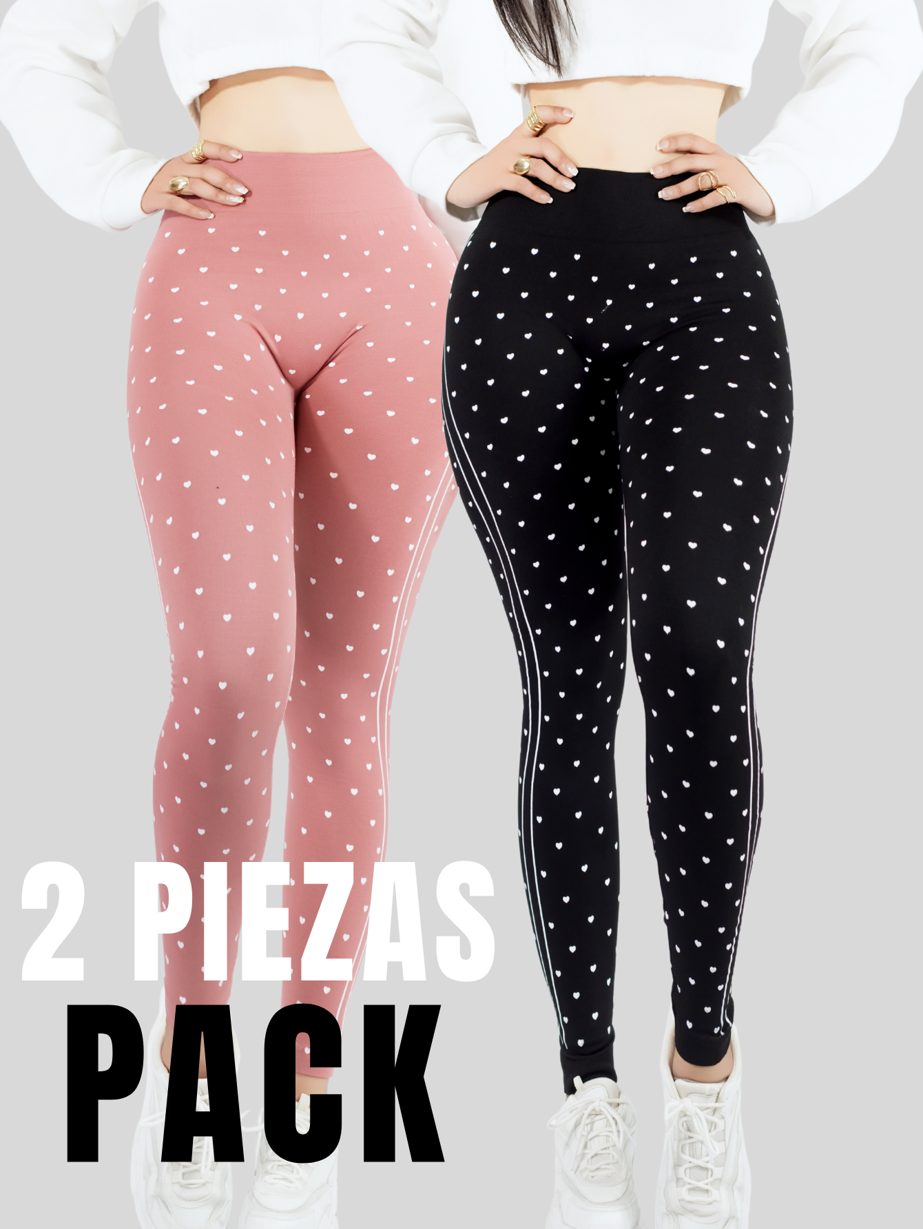 Foto 5 | Set De 2 Mallones Deportivos De Mujer Lic-0184-px2 Dos Colores Leggings Termicos